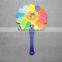 2016 best selling colorful pp plastic small hand fan advertising hand fan promotional hand fan wedding