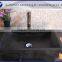 polished granite lavabos stone wash basin with black color countertop plate