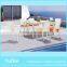 latest furniture glass dining table 6 chairs set