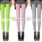 Latest Ladies candy fluorescence color fashion skinny slim leggings trousers