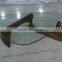Japanese designer furniture temper glass top triangle coffee table