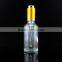 100ml glass bottle essential oil bottle clear glass bottle with aluminum cap