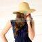 Wholesale Natural Color Monogrammed Beach Floppy Straw Hat