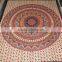 traditional printed round mandala tapestry