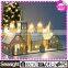 35 cm Decoration Wooden Church and Village Scene new style led christmas light