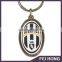 Specialized wholesale colorful Juventus football digital printing keychain