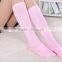 custom japanese style pure white black dance socks wholesale knee high warm dance socks