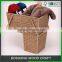 Handmade Stair Shape Laundry Basket Usage for Home