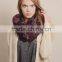 100% Acrylic Fashion Womens Knitted Neck Round Tribal Blanket Scarf
