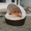 rattan sun bed outdoor furniture-rattan round bed round bed