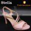 handmade fashion metal buckle ladies sandals and slippers