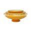 round bamboo fruit bowl with stand