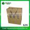New design custom logo printing kraft paper sandwich bag with handle