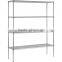 Movable galvanized chrome wire shelving