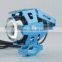 Super Bright 50W Led Motorcycle Light Black Motorcycle U5 LED Driving Fog Spot Beam HeadLight For Electric Bike