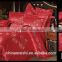 china factory wholesale red rose jacquard silk flat sheet duvet cover pillow case bedroom set for wedding