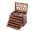 Antique wooden folding jewelry box with cheap price