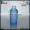 50ml V-shaped blue colored glass bottle