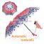 Standard size parasol umbrella with special printing