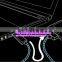 visible flow led light data sync charger cable