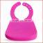 Bib type and silicone material sleeveless baby apron