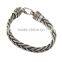 Thick Snake 80% Sterling Silver Antique Chain Bracelet