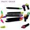Fruit shape 2 in 1 highlighter and ball pen