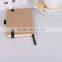 Custom recylable brown kraft paper notebook small locked diaries wholesale