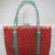 2016 High Quality African fabric handbag wax print bag