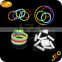 2015 factory supply concert bracelet party decoration chemical glow stick six color for chosing glow in dark bracelet