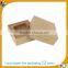 kraft packaging small brown box with lid