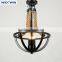 American Country Style Metal Hemp Rope Chandelier