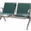 Two seater paddings stainless steel airport seating