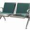 Two seats cushioned 304 stainless steel airport waiting benches