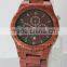 2015 Newest eco friendly maple wooden watch women with Japan calendar movement