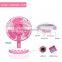 Voice Control Colorful DC fan,Factory Price Mini Rechargeable USB Fan and Desk Fan