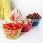 colorful plastic serving dish salad bowl with scale mark