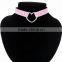 Gothic Punk Style Multi Color Alloy Heart Pendant PU Leather Choker Necklace Collar 90s Heart Choker