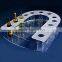 acrylic wine glass holder plate