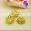 Wholesale DIY Jewelry Findings Flower Petal Brass Caps