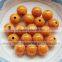 Hotest Sale 16MM Orange Round Crack Resin Bead Loose Spacer Acrylic Beads for Fashion Jewelry Set