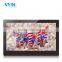 Ultra thin L style 10.1 inch wifi digital photo frame with 10 point capacitive touch screen disply for star rated hotels