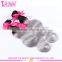 Factory price brazilian sliver grey ombre human hair extensions body wave two tone grey human hair weaving
