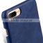 New Mini Smooth Snap Cover Blue PU Leather Case for Apple iPhone 7 Plus(5.5")