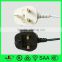 BSI moulded 3 prong plug extension cords flat plug electric wires