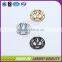 Beautiful shiny plating custom sewing metal badge for clothing