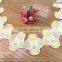 100% polyester embroidery YELLOW COLOR lace trim