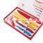 Non-stick Pure Color Royalty Line Swiss Line 6pcs Kitchen Knife set