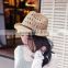 fashion foldable promotion hat cheap wholesale paper ladies straw hats