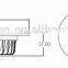 3w 5w 7w 9w 15w 20w 30w economy 80ra 80lm aluminum no driver high voltage cool white led downlight